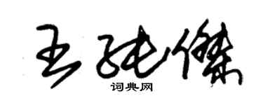 朱錫榮王純傑草書個性簽名怎么寫