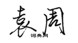 駱恆光袁周行書個性簽名怎么寫