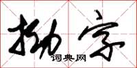 朱錫榮拗字草書怎么寫