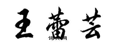 胡問遂王蕾芸行書個性簽名怎么寫