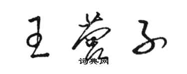 駱恆光王營子草書個性簽名怎么寫