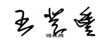 朱錫榮王登豐草書個性簽名怎么寫