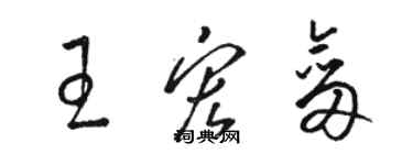 駱恆光王宏劍草書個性簽名怎么寫