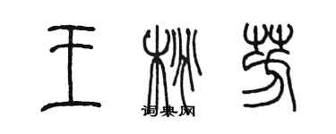 陳墨王桃芳篆書個性簽名怎么寫