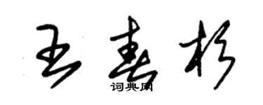 朱錫榮王春杉草書個性簽名怎么寫