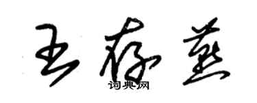 朱錫榮王存燕草書個性簽名怎么寫