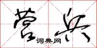 王冬齡營兵草書怎么寫