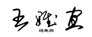 朱錫榮王雅宜草書個性簽名怎么寫