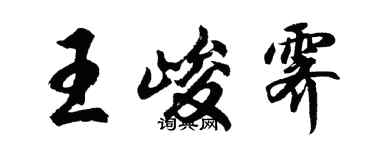 胡問遂王峻霽行書個性簽名怎么寫