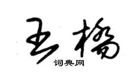 朱錫榮王橋草書個性簽名怎么寫