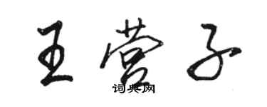 駱恆光王營子行書個性簽名怎么寫