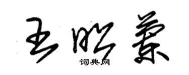 朱錫榮王昭蘭草書個性簽名怎么寫