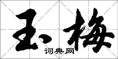 胡問遂玉梅行書怎么寫