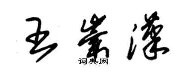 朱錫榮王崇漢草書個性簽名怎么寫