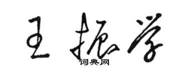 駱恆光王振學草書個性簽名怎么寫