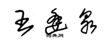 朱錫榮王逢泉草書個性簽名怎么寫