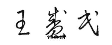 駱恆光王盛民草書個性簽名怎么寫