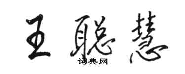 駱恆光王聰慧行書個性簽名怎么寫