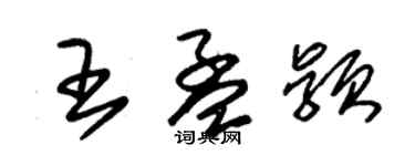 朱錫榮王孟穎草書個性簽名怎么寫