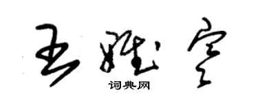 朱錫榮王雅寒草書個性簽名怎么寫