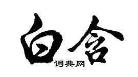 胡問遂白含行書個性簽名怎么寫