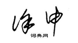 朱錫榮徐申草書個性簽名怎么寫