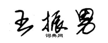 朱錫榮王振男草書個性簽名怎么寫