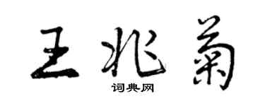 曾慶福王兆菊行書個性簽名怎么寫