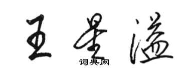 駱恆光王星溢行書個性簽名怎么寫