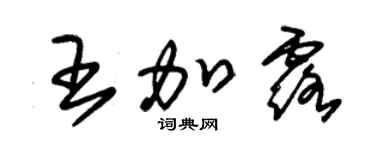 朱錫榮王加露草書個性簽名怎么寫