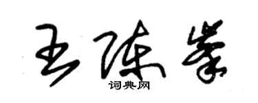 朱錫榮王陳峰草書個性簽名怎么寫
