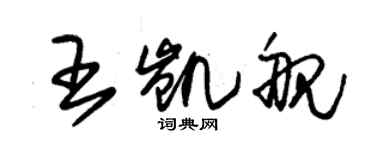 朱錫榮王凱艦草書個性簽名怎么寫