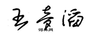 朱錫榮王夢滔草書個性簽名怎么寫
