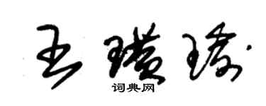 朱錫榮王璜瑜草書個性簽名怎么寫