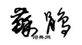 朱錫榮蘇鵑草書個性簽名怎么寫