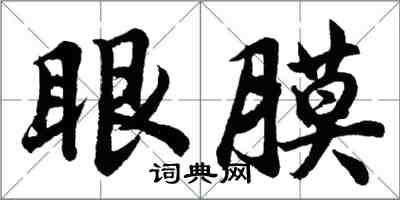 胡問遂眼膜行書怎么寫