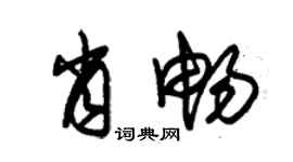 朱錫榮肖暢草書個性簽名怎么寫