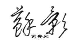 駱恆光蘇影草書個性簽名怎么寫