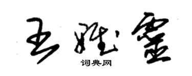 朱錫榮王雅靈草書個性簽名怎么寫