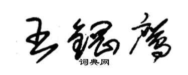 朱錫榮王鋼鷹草書個性簽名怎么寫