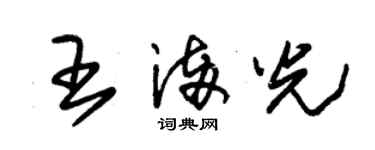 朱錫榮王滿光草書個性簽名怎么寫