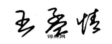 朱錫榮王孟情草書個性簽名怎么寫