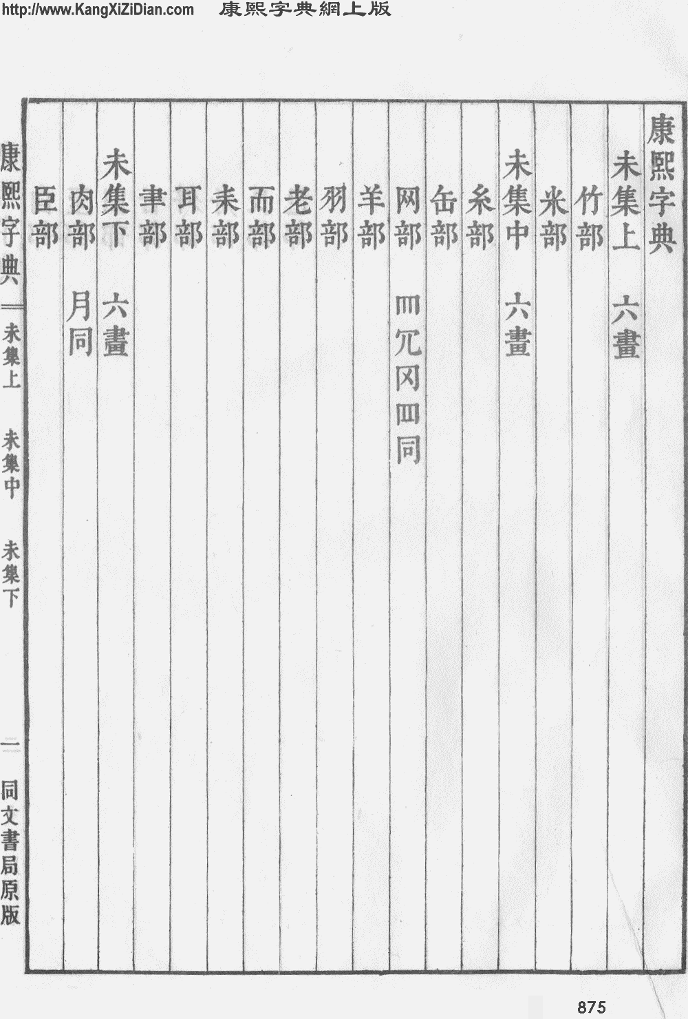 康熙字典掃描版第875頁