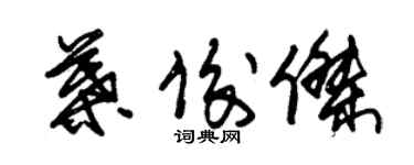 朱錫榮葉俊傑草書個性簽名怎么寫