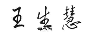 駱恆光王生慧行書個性簽名怎么寫