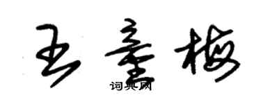 朱錫榮王童梅草書個性簽名怎么寫