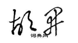 駱恆光胡開草書個性簽名怎么寫