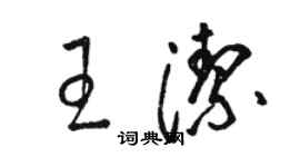 駱恆光王潔草書個性簽名怎么寫