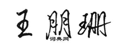 駱恆光王朋珊行書個性簽名怎么寫