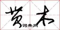 朱錫榮貫木草書怎么寫